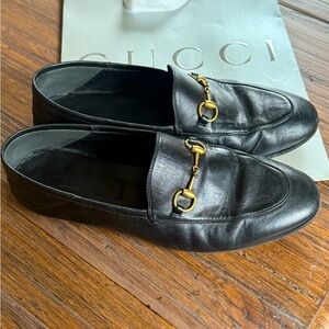 Gucci EU39.5 JORDAAN Horsebit Loafer Flats
